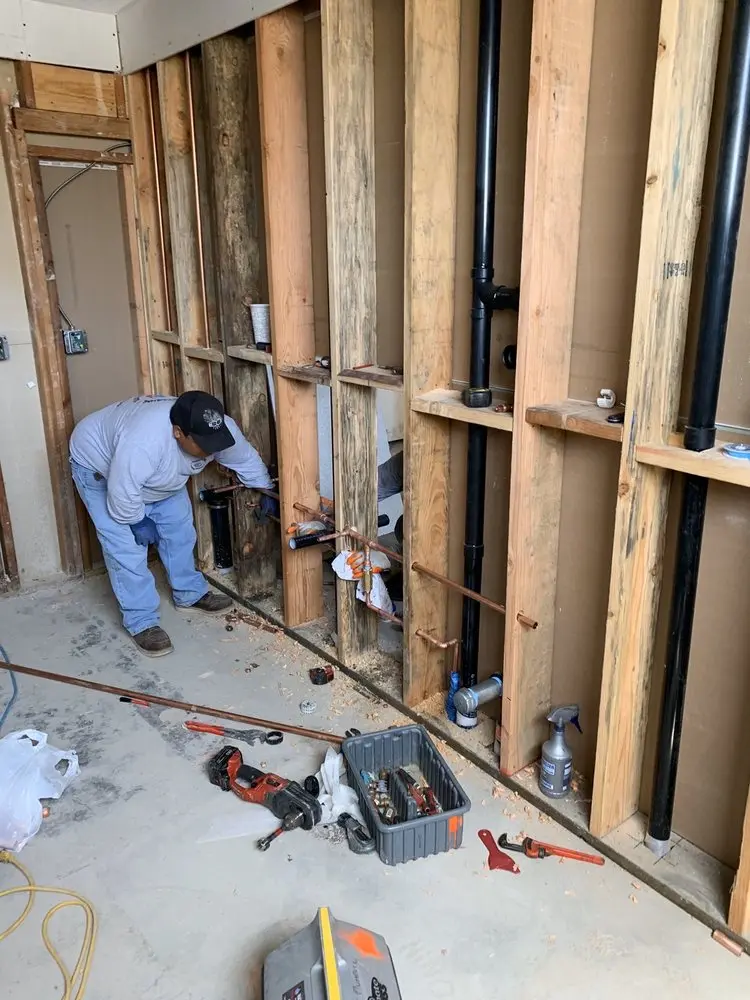 Commercial rough-in plumbing for Gas Line Repair in River Oaks